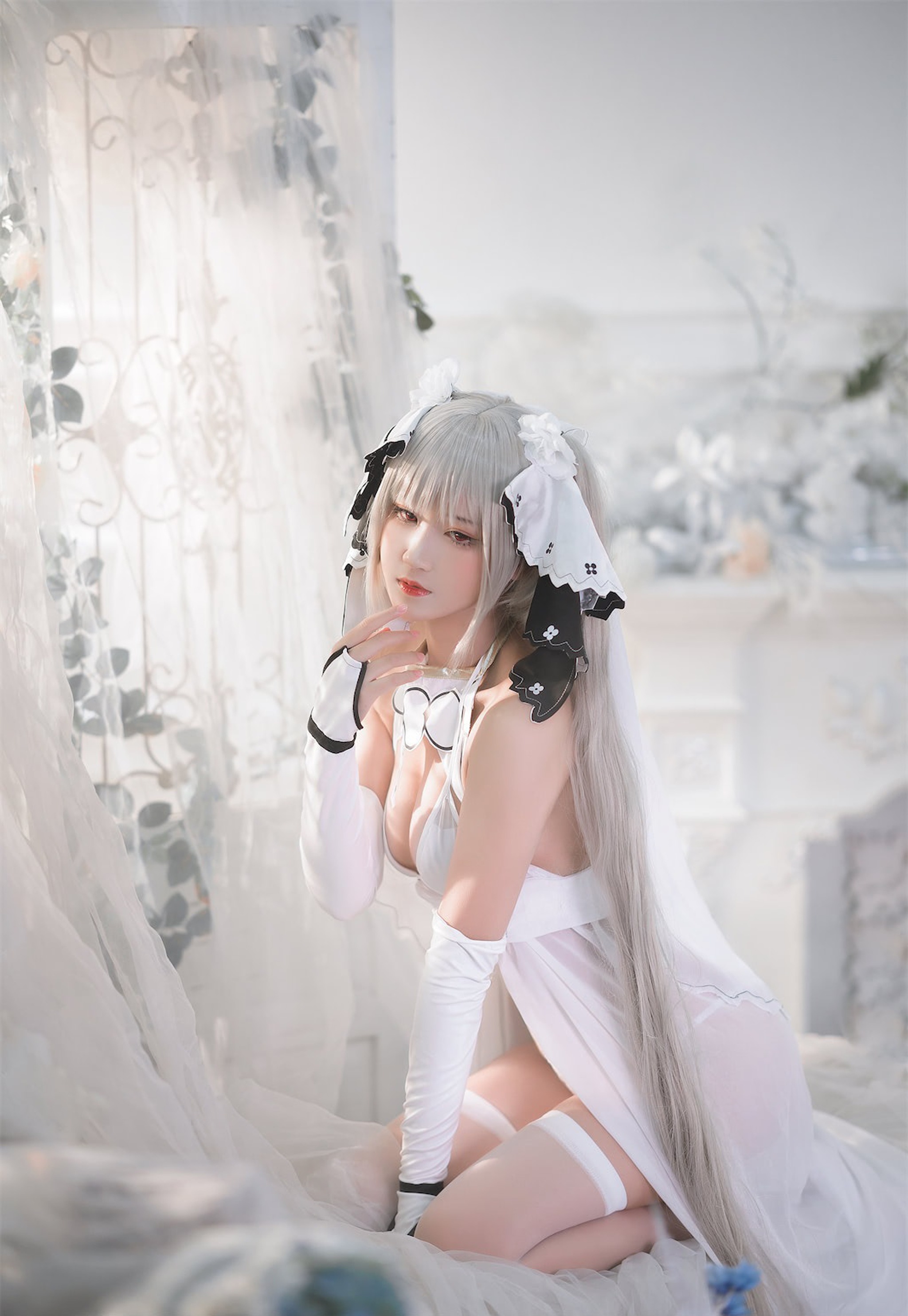 三度_69 - NO.073 可畏白纱 [55P]-XikXak